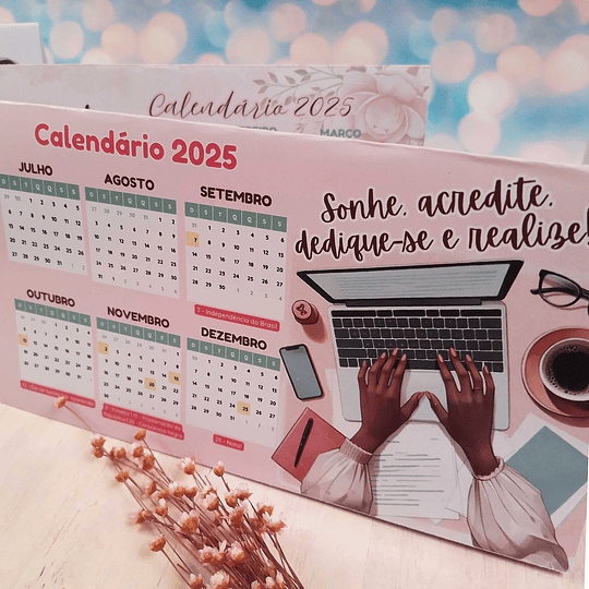 Arquivo Calendário A4 2025 em Pdf