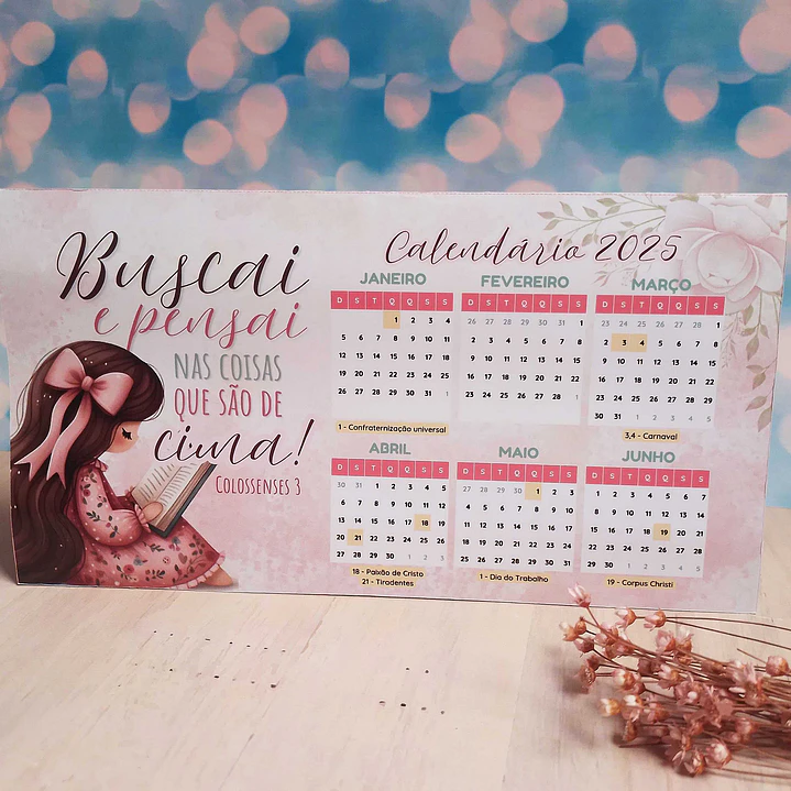 Arquivo Calendário A4 2025 em Pdf 8