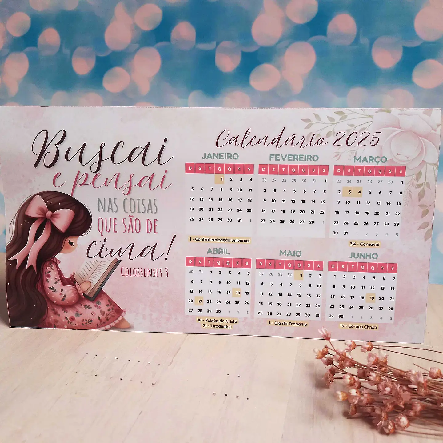 Arquivo Calendário A4 2025 em Pdf 8