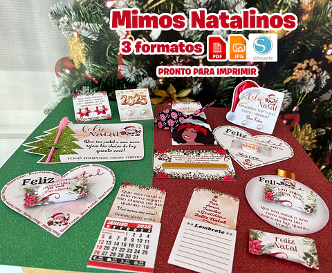 Arquivos de Corte Mimos Natalinos em Pdf