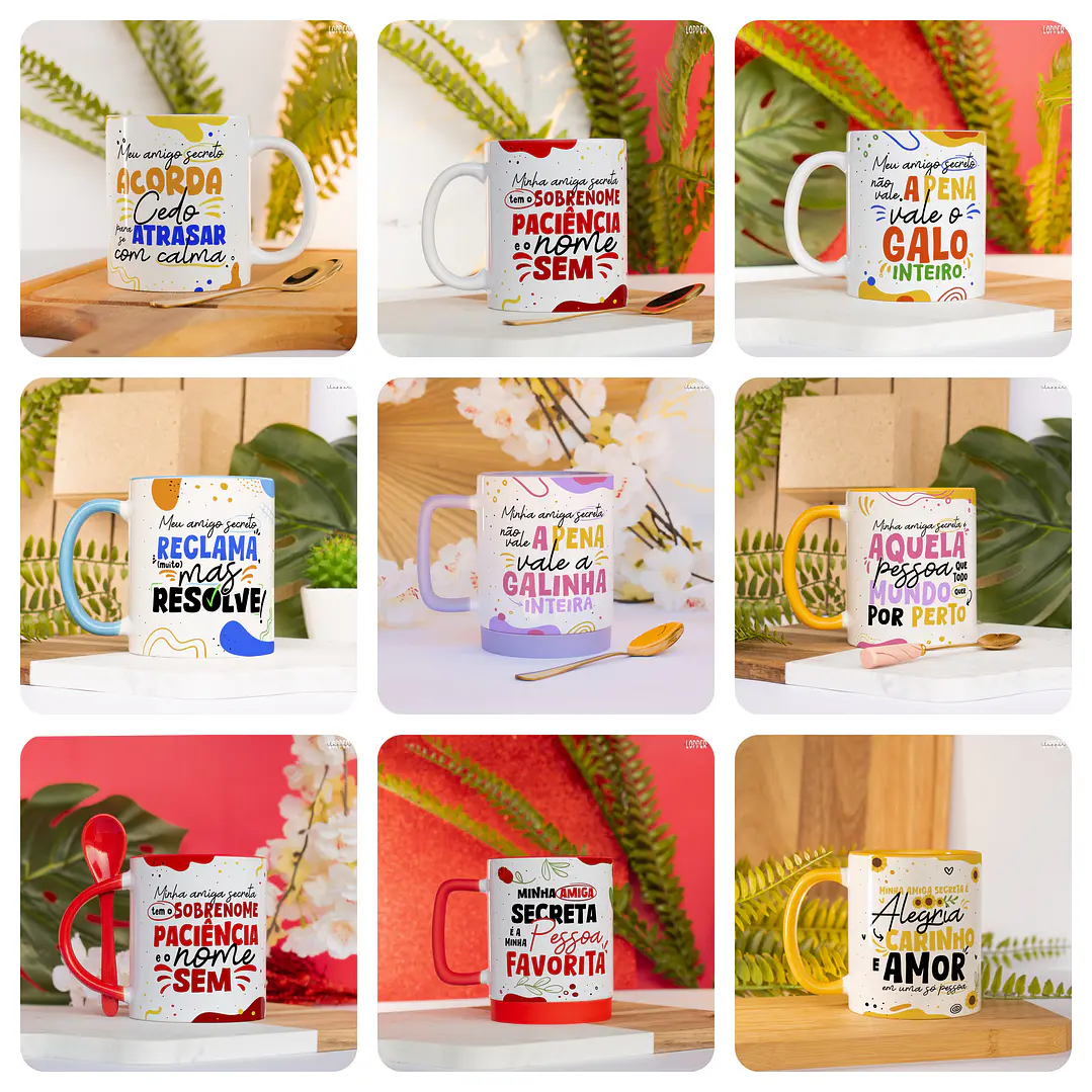 27 Artes Caneca Natal Amigo Secreto Arquivo em Jpg 1