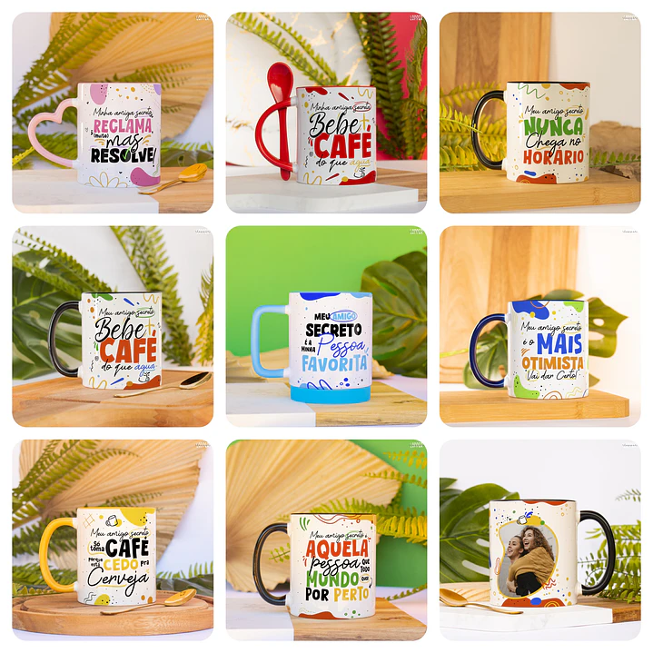 27 Artes Caneca Natal Amigo Secreto Arquivo em Jpg 2