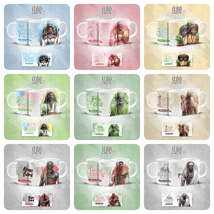 44 Artes Caneca Orixás Santinhos Umbanda Arquivo em Jpg 9