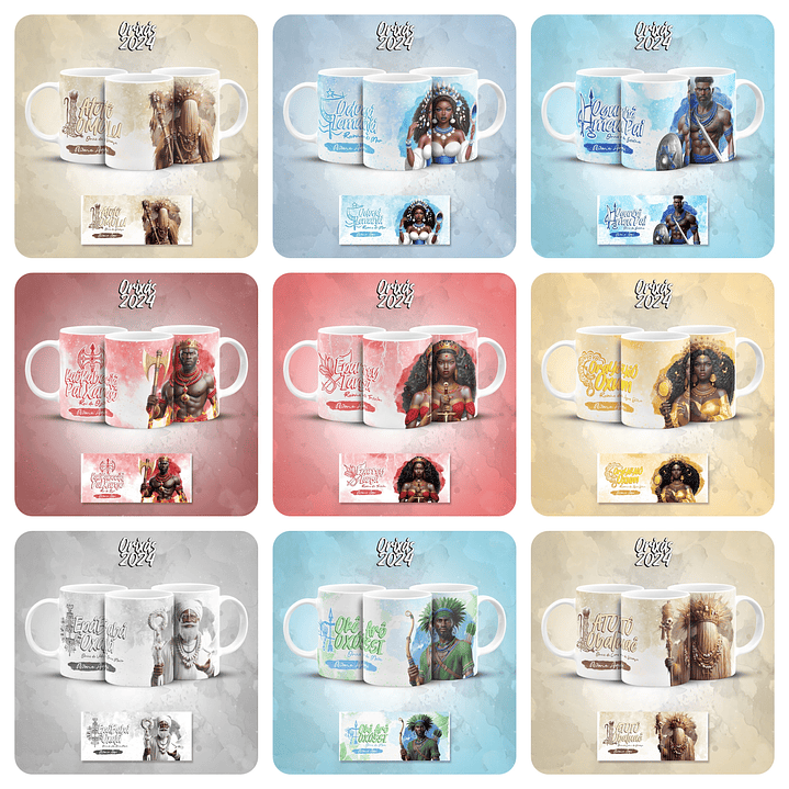 44 Artes Caneca Orixás Santinhos Umbanda Arquivo em Jpg 13