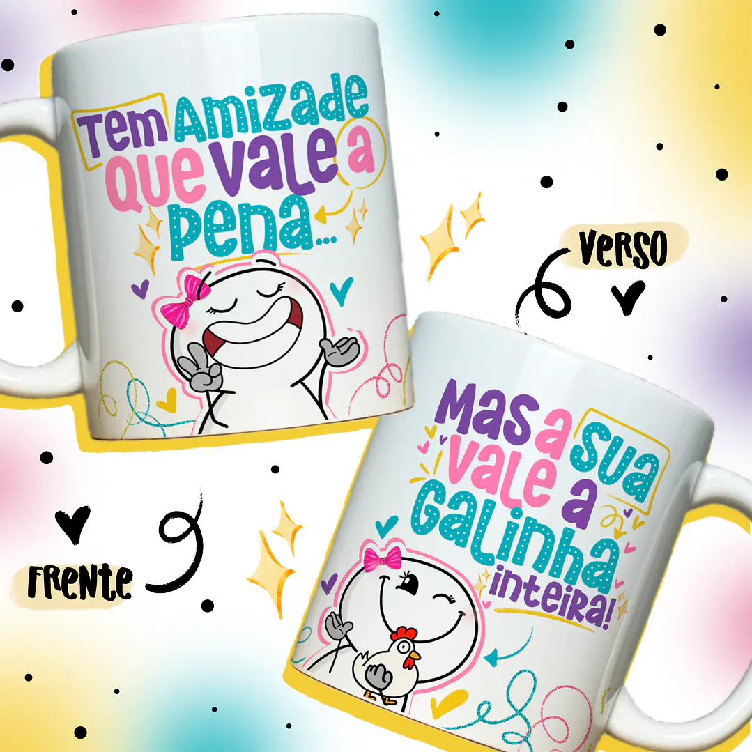 13 Artes Caneca Amizade Arquivo em Jpg 1