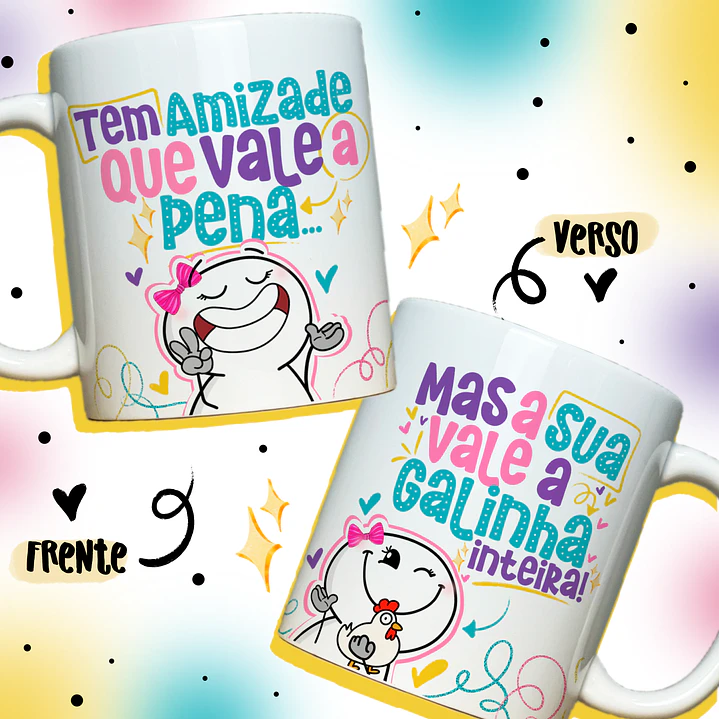 13 Artes Caneca Amizade Arquivo em Jpg 1