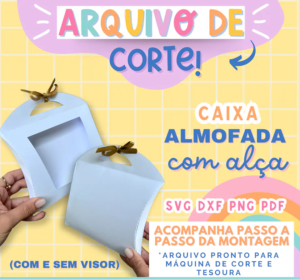 Arquivo de Corte Caixinhas Moldes Limpos para Personalização Pdf 17