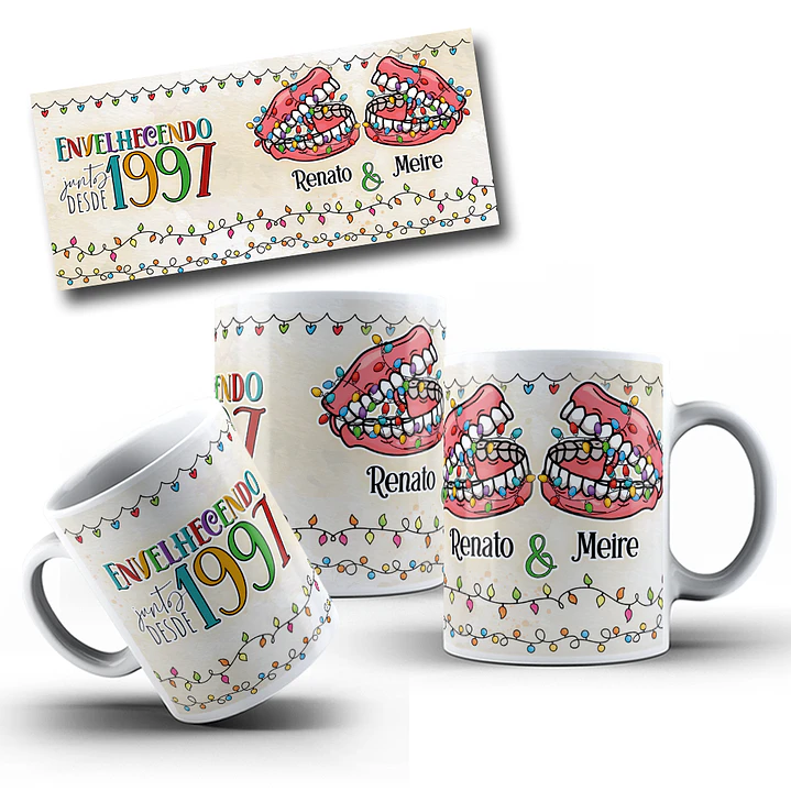 7 Artes Caneca Envelhecer Juntos Arquivo em Jpg  7