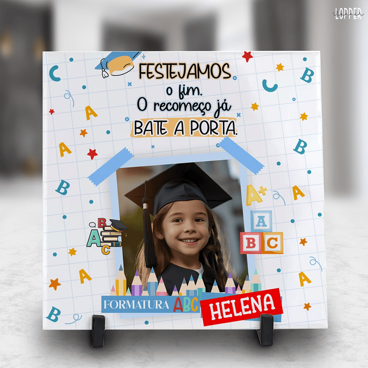 10 Artes Azulejo Formatura ABC Arquivo Editável 10