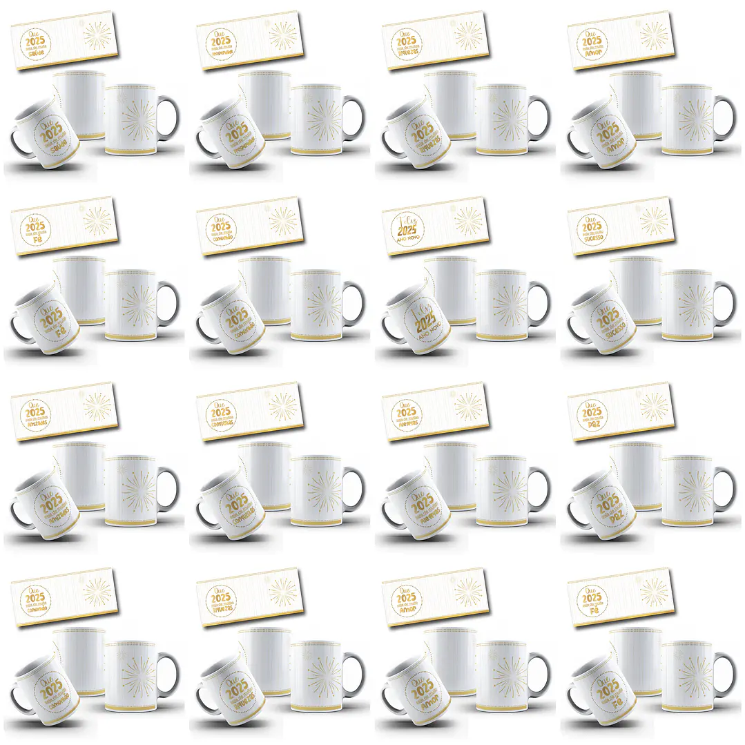 24 Artes Caneca E Camisa Ano Novo Arquivo Arquivo em Png 4
