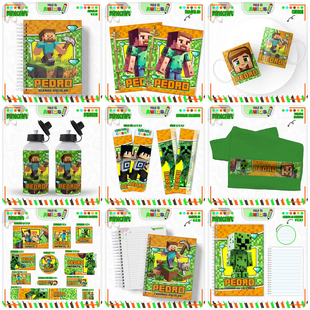 Mega Combo Arquivo Agendas Escolares Mascotes e Personagens 2025 Com atualizações em Pdf  19