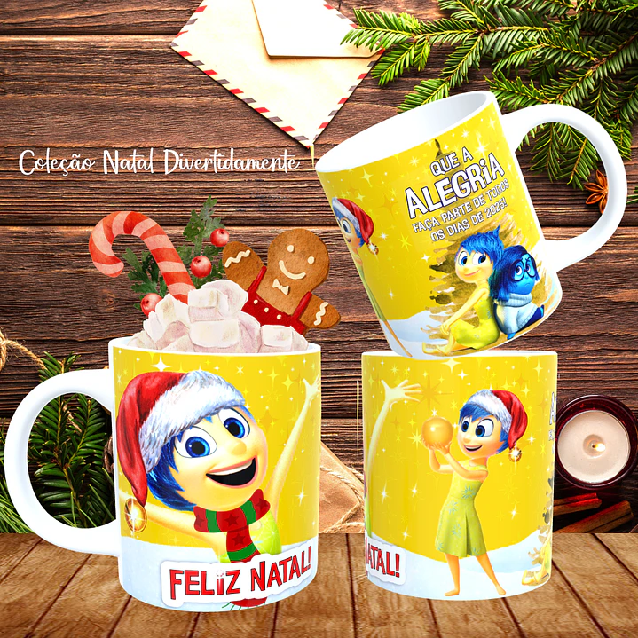 9 Artes Caneca Natal Divertidamente Arquivo Editavel 1