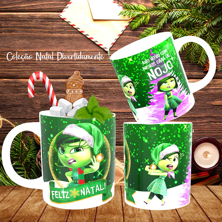 9 Artes Caneca Natal Divertidamente Arquivo Editavel 4