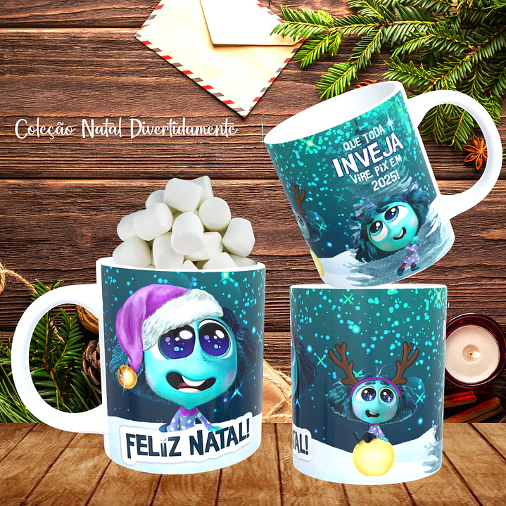 9 Artes Caneca Natal Divertidamente Arquivo Editavel 5