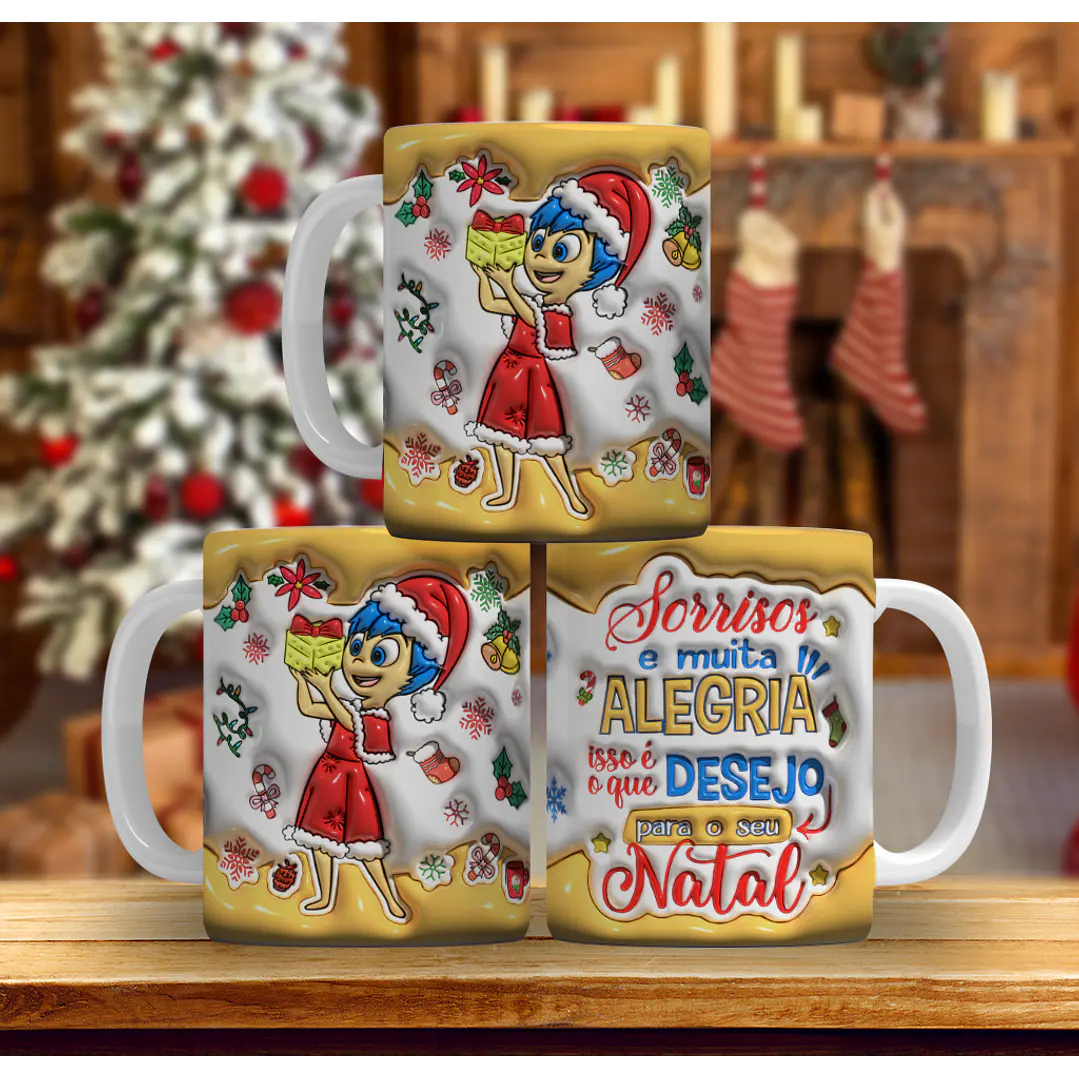 9 Artes Caneca Natal Divertidamente Arquivo em Jpg 4