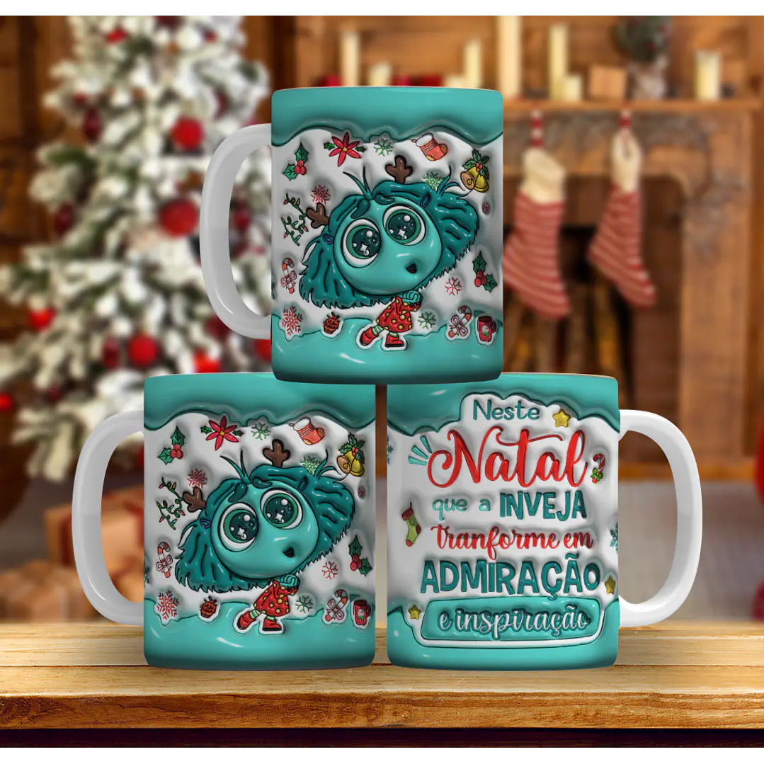 9 Artes Caneca Natal Divertidamente Arquivo em Jpg 5