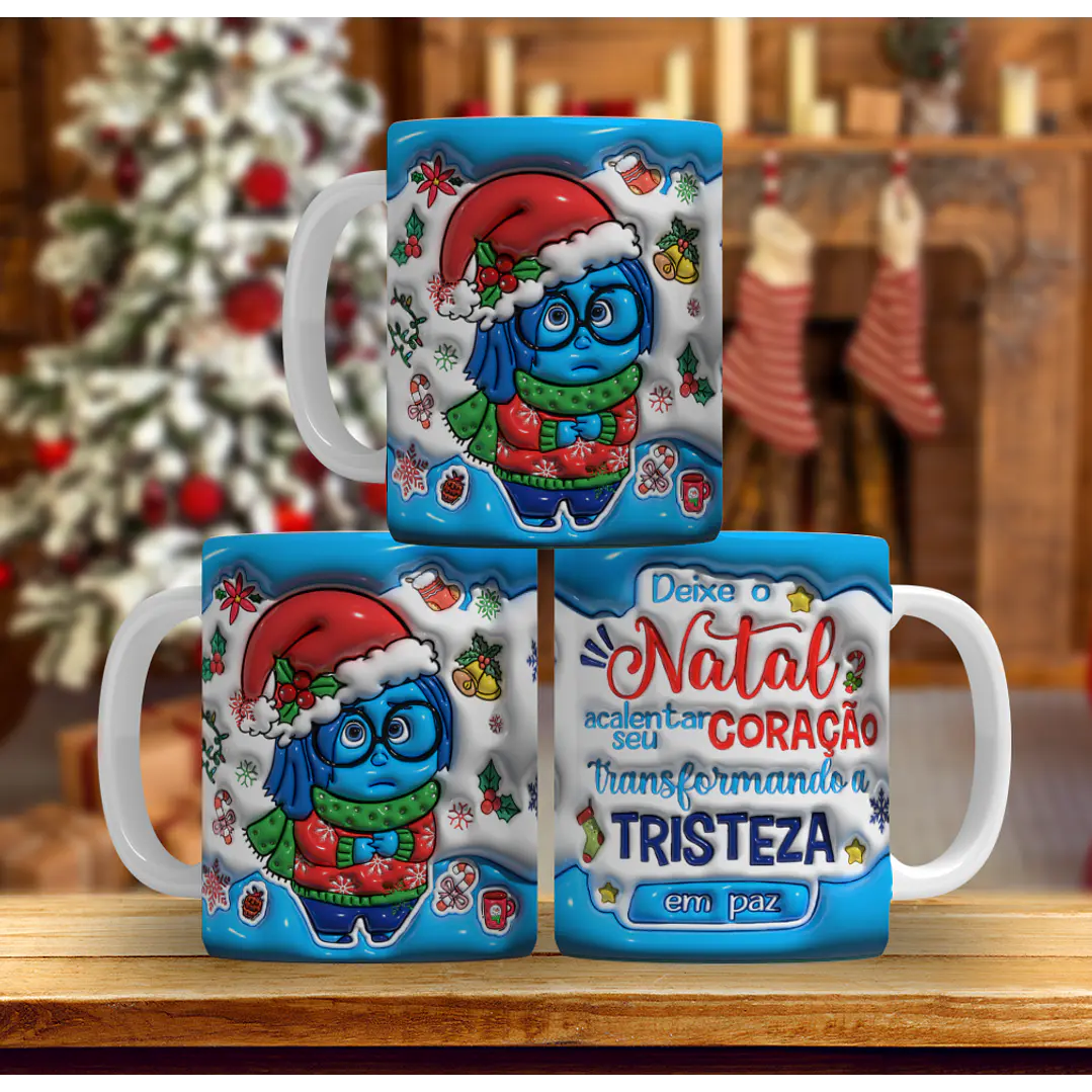 9 Artes Caneca Natal Divertidamente Arquivo em Jpg 6