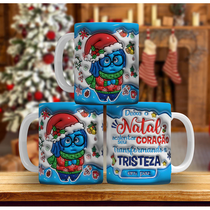 9 Artes Caneca Natal Divertidamente Arquivo em Jpg 6