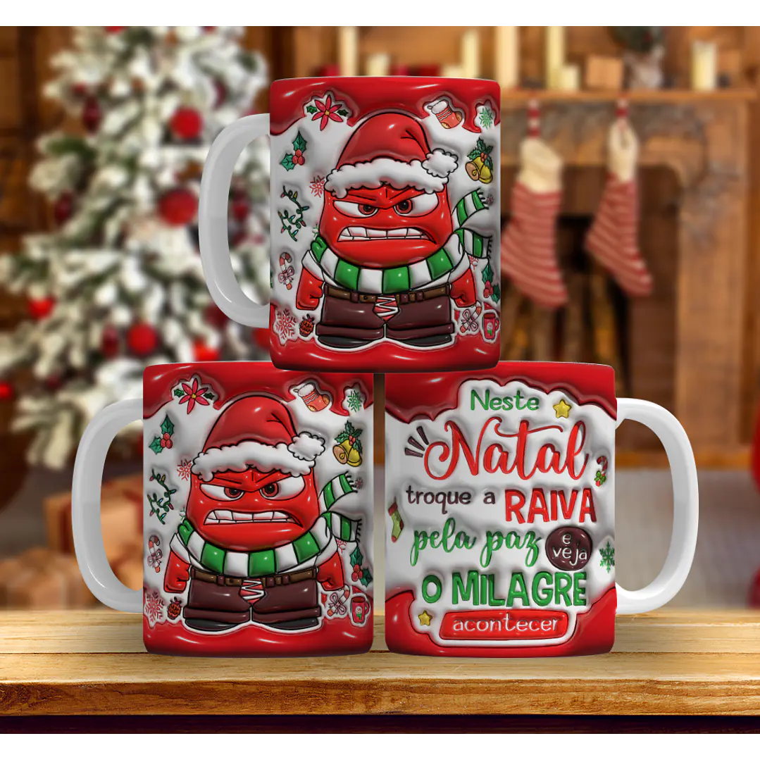 9 Artes Caneca Natal Divertidamente Arquivo em Jpg 7