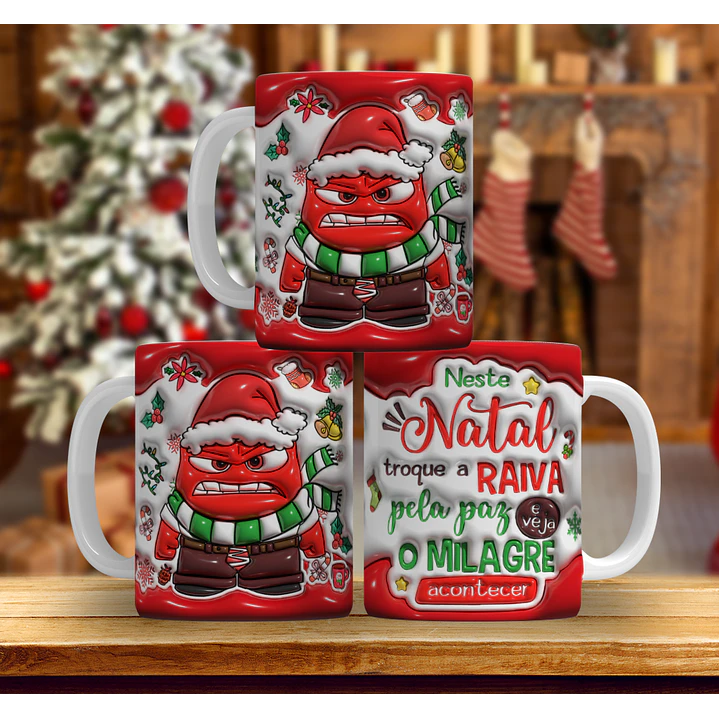 9 Artes Caneca Natal Divertidamente Arquivo em Jpg 7