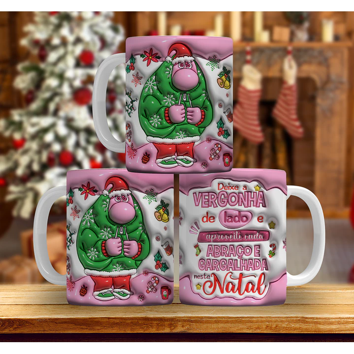 9 Artes Caneca Natal Divertidamente Arquivo em Jpg 8