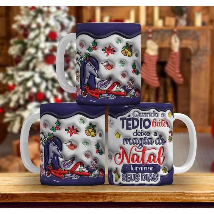 9 Artes Caneca Natal Divertidamente Arquivo em Jpg 9