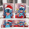 10 Artes Caneca Mickey e Stitch Natal Arquivo em Jpg 