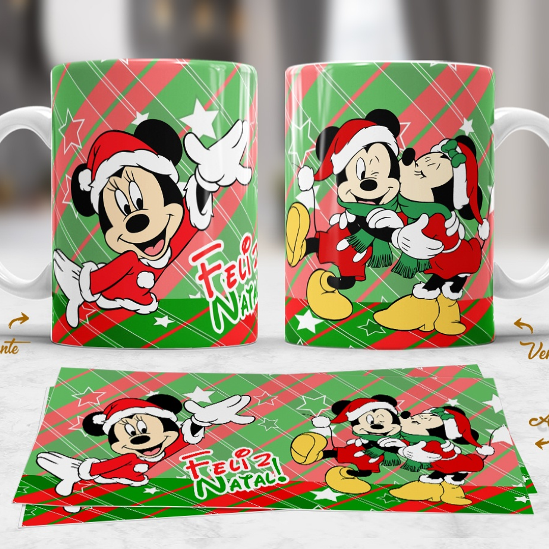 10 Artes Caneca Mickey e Stitch Natal Arquivo em Jpg  5