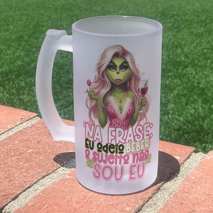 16 Artes para Copo Chopp Grinch Natal Arquivo Editavel  7