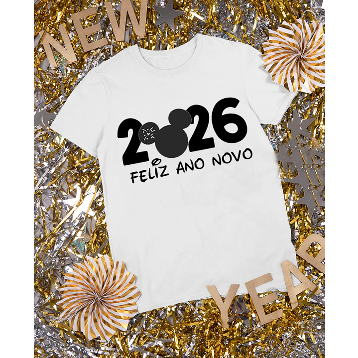 20 Artes para Camisa Disney Mickey e Minnie Ano Novo 2026 Arquivo Editavel 10