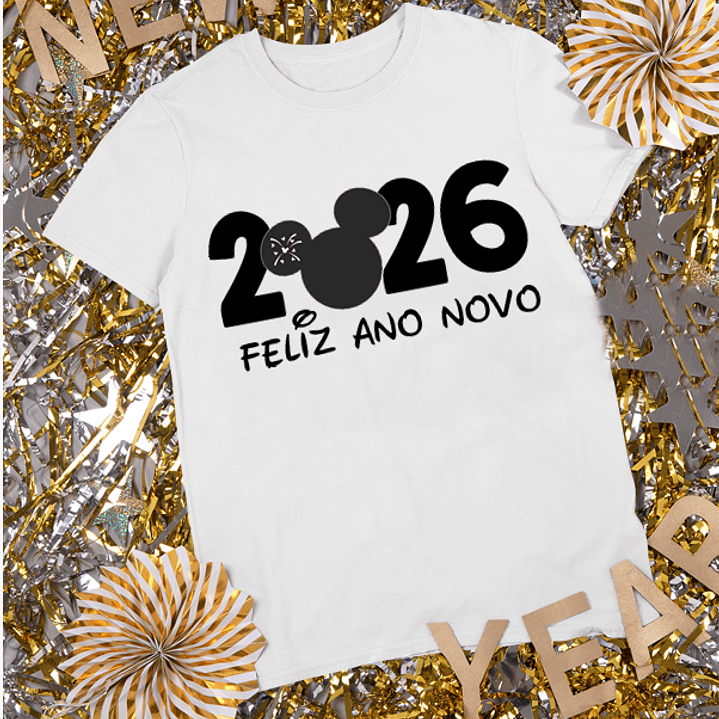 20 Artes para Camisa Disney Mickey e Minnie Ano Novo 2026 Arquivo Editavel 10