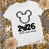 20 Artes para Camisa Disney Mickey e Minnie Ano Novo 2026 Arquivo Editavel