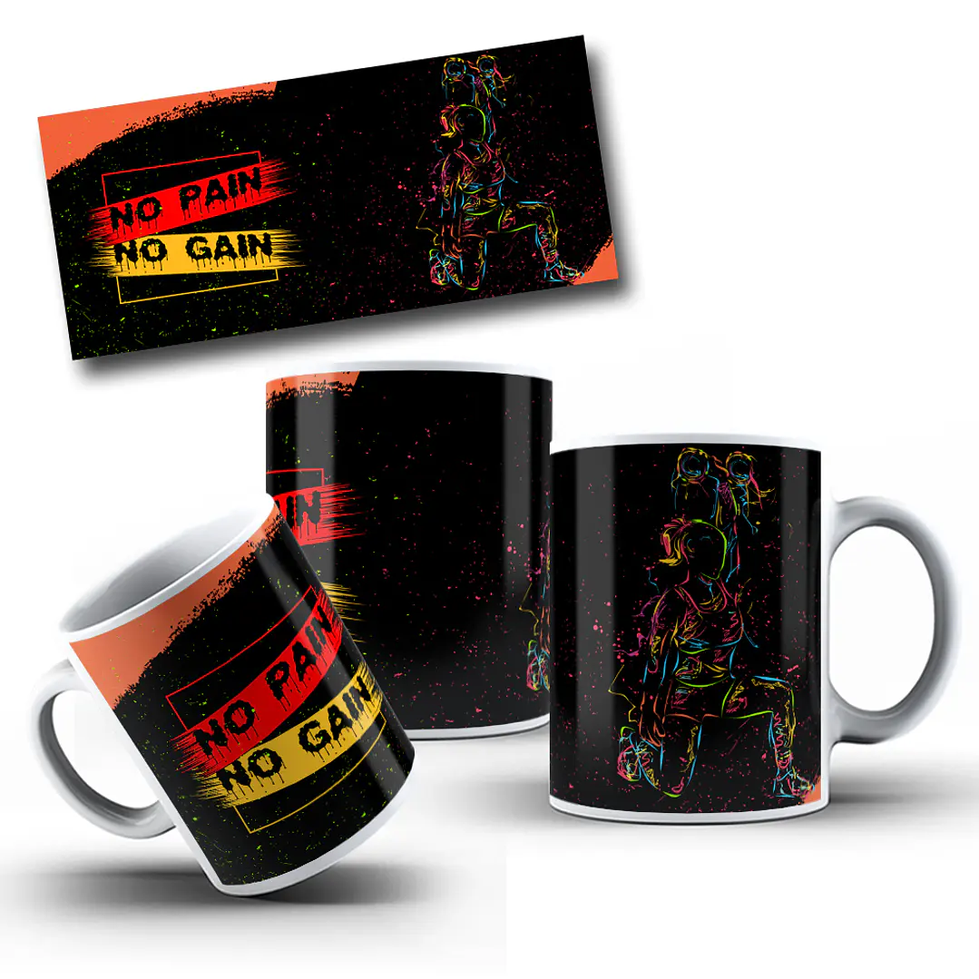 4 Artes para Caneca Academia Arquivo Editavel 1