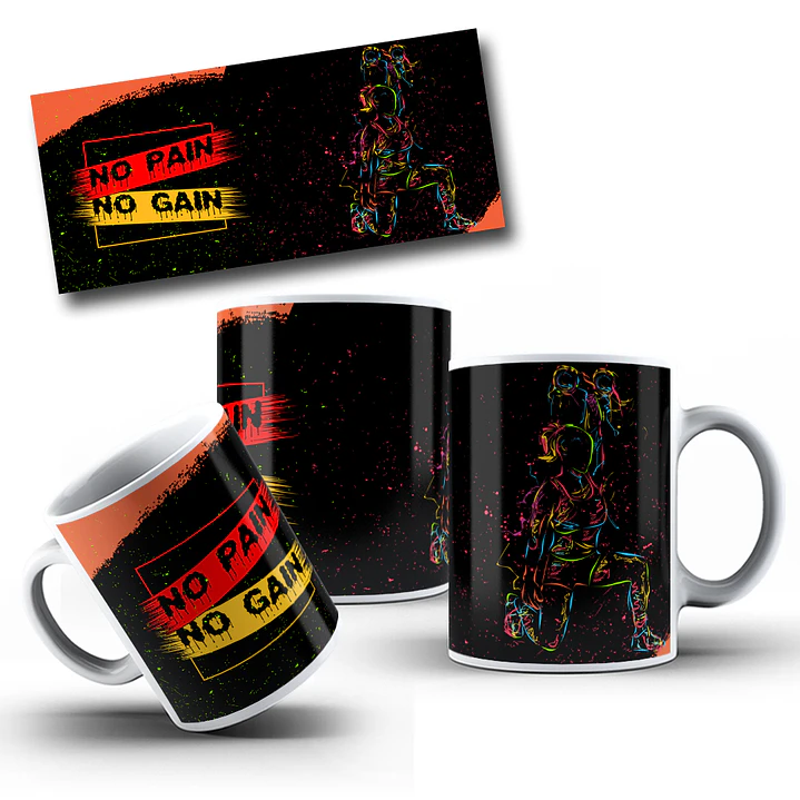 4 Artes para Caneca Academia Arquivo Editavel 1