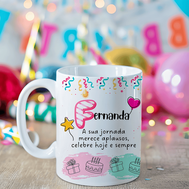 6 Artes para Caneca Aniversário Mais Kit para Criação Arquivo em Png 1