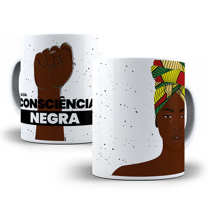 6 Artes para Caneca Consciência Negra Arquivo em Png  5