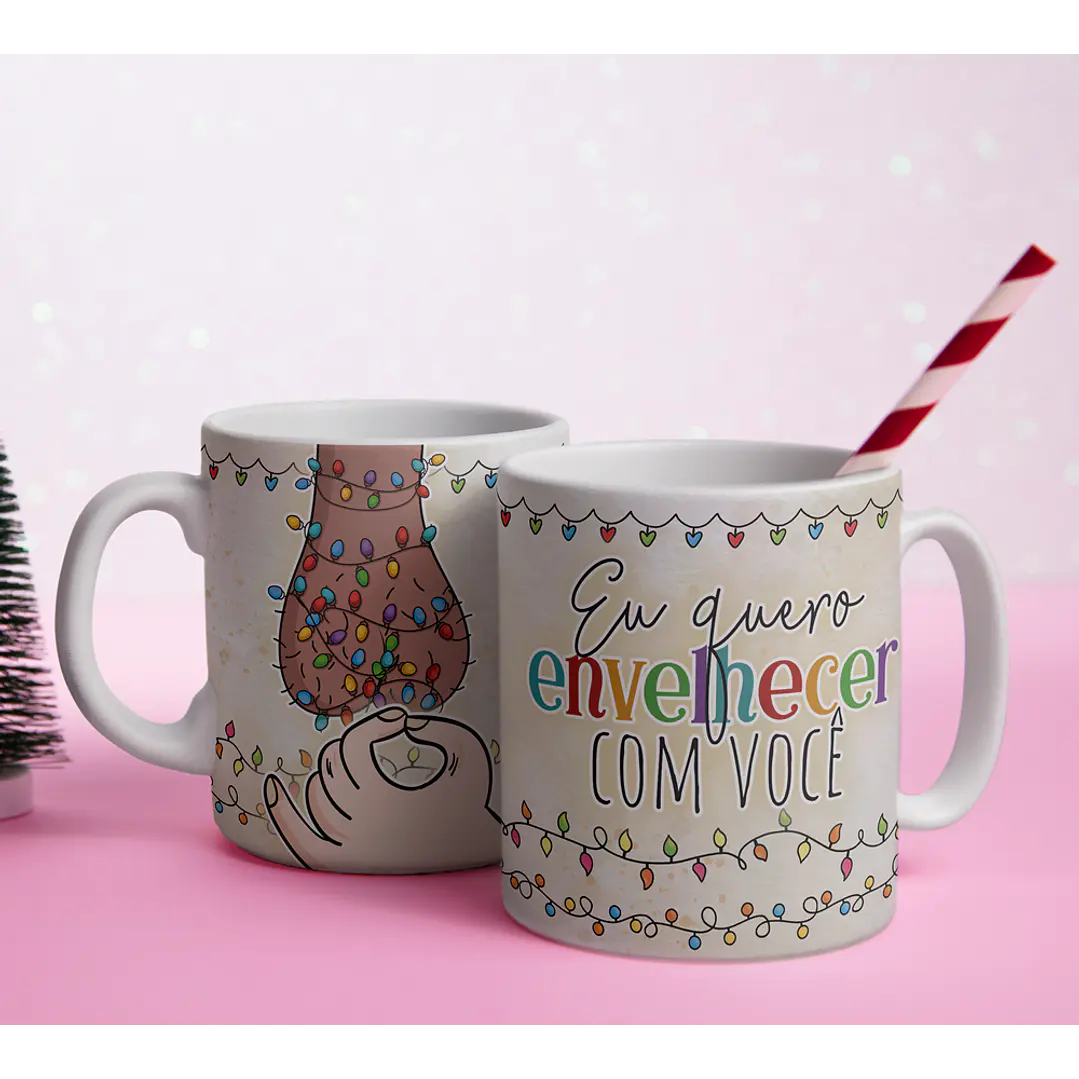7 Artes para Caneca Envelhecer Junto Arquivo em Png 3