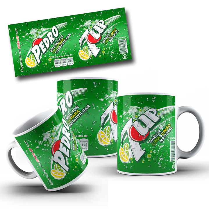 8 Artes para Caneca Refrigerante Arquivo Editável Photoshop 2