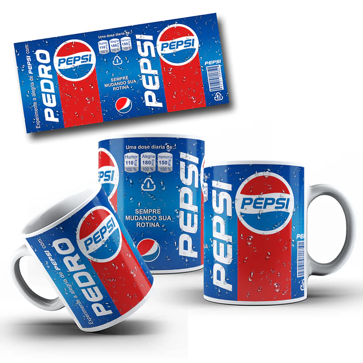 8 Artes para Caneca Refrigerante Arquivo Editável Photoshop 7