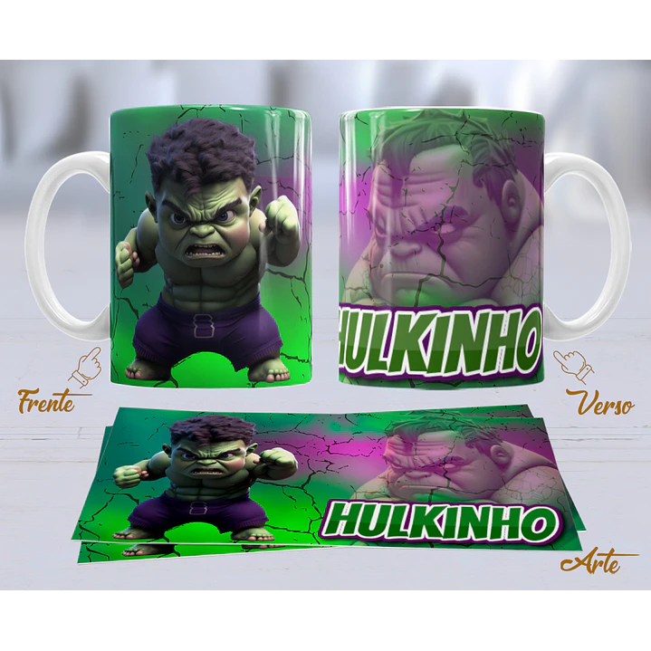 10 Artes para Caneca Personagens Cute Arquivo Editável 4