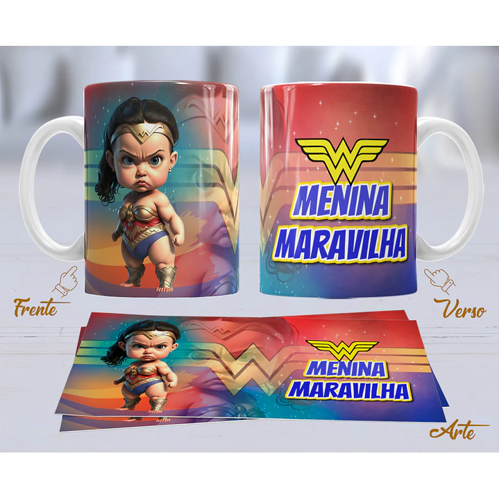 10 Artes para Caneca Personagens Cute Arquivo Editável 6