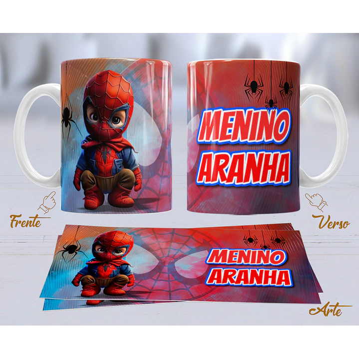 10 Artes para Caneca Personagens Cute Arquivo Editável 7