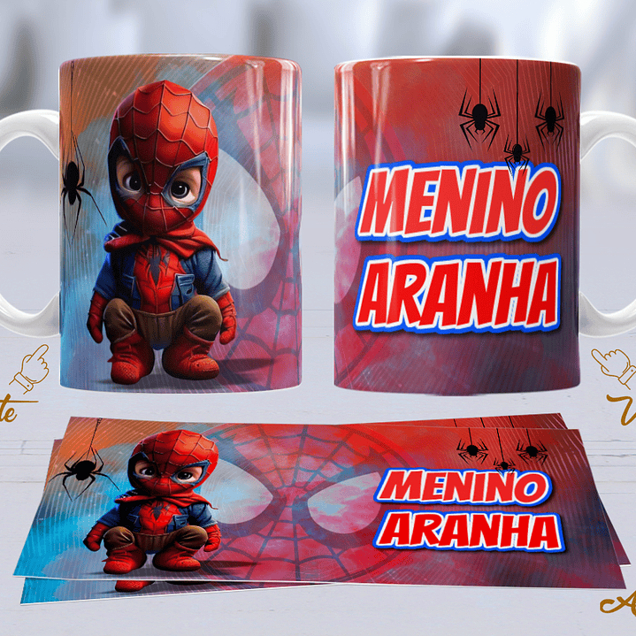 10 Artes para Caneca Personagens Cute Arquivo Editável 7