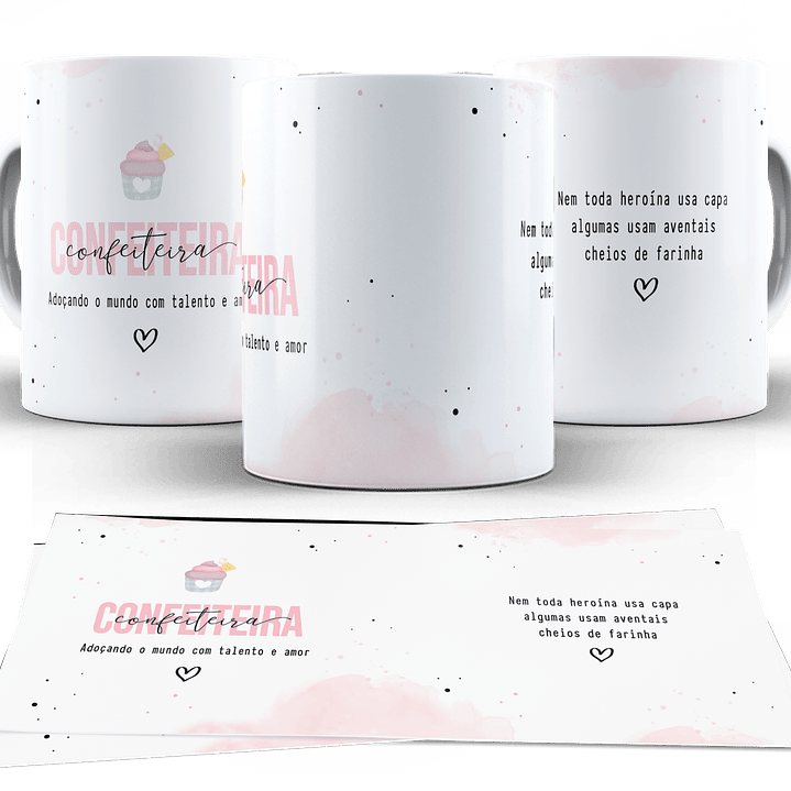 10 Artes para Caneca Profissões Arquivo em Png   2