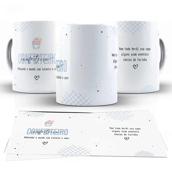 10 Artes para Caneca Profissões Arquivo em Png   3