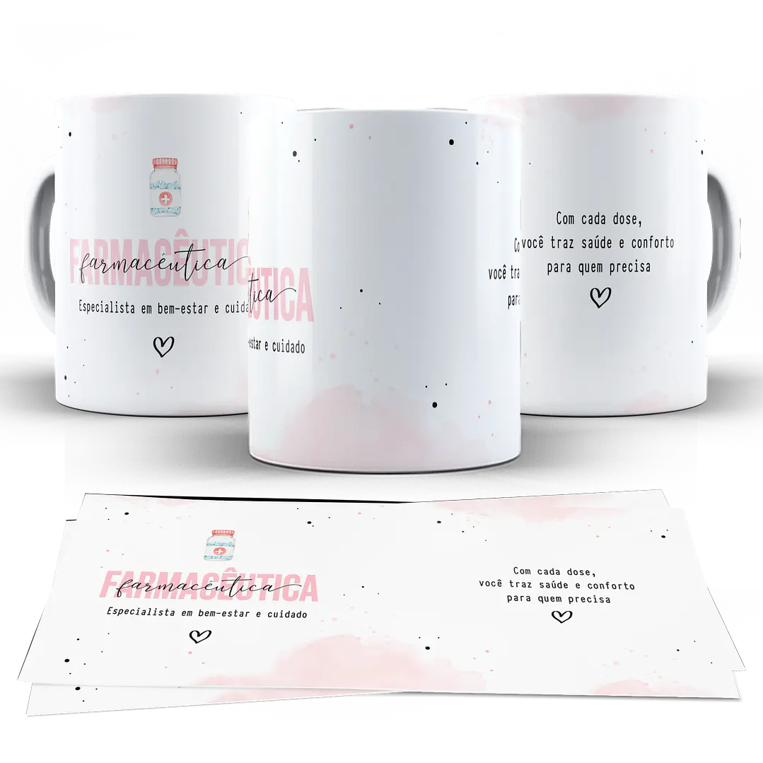 10 Artes para Caneca Profissões Arquivo em Png   5