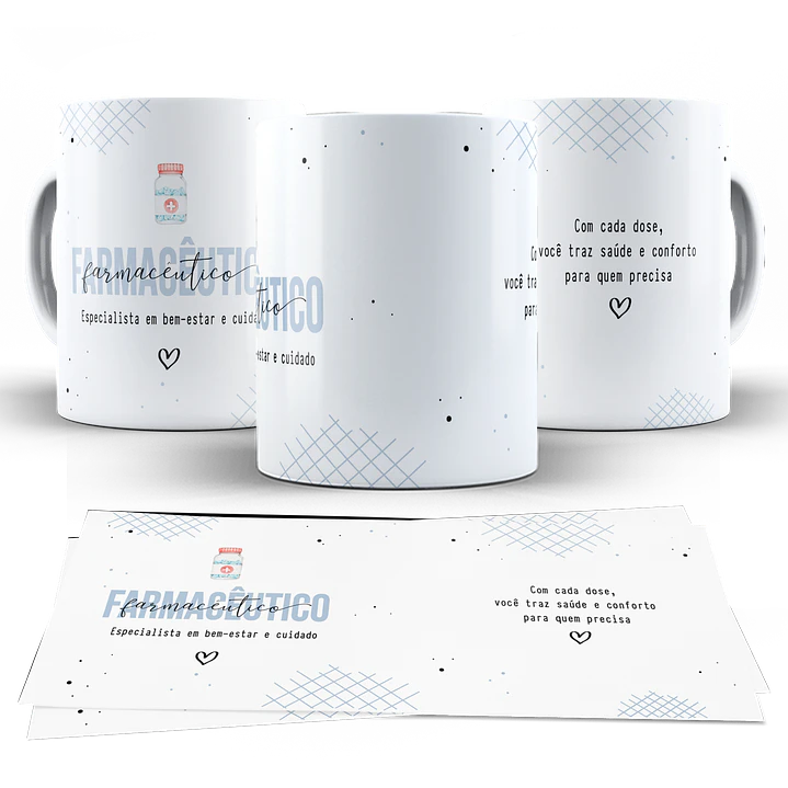 10 Artes para Caneca Profissões Arquivo em Png   6