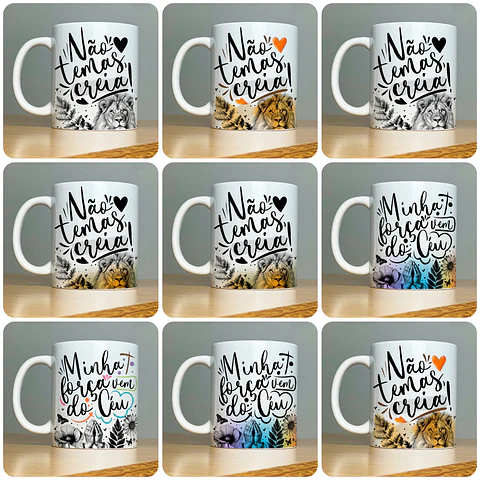 22 Artes para Caneca Frases Religiosas Palavra Arquivo em Jpg