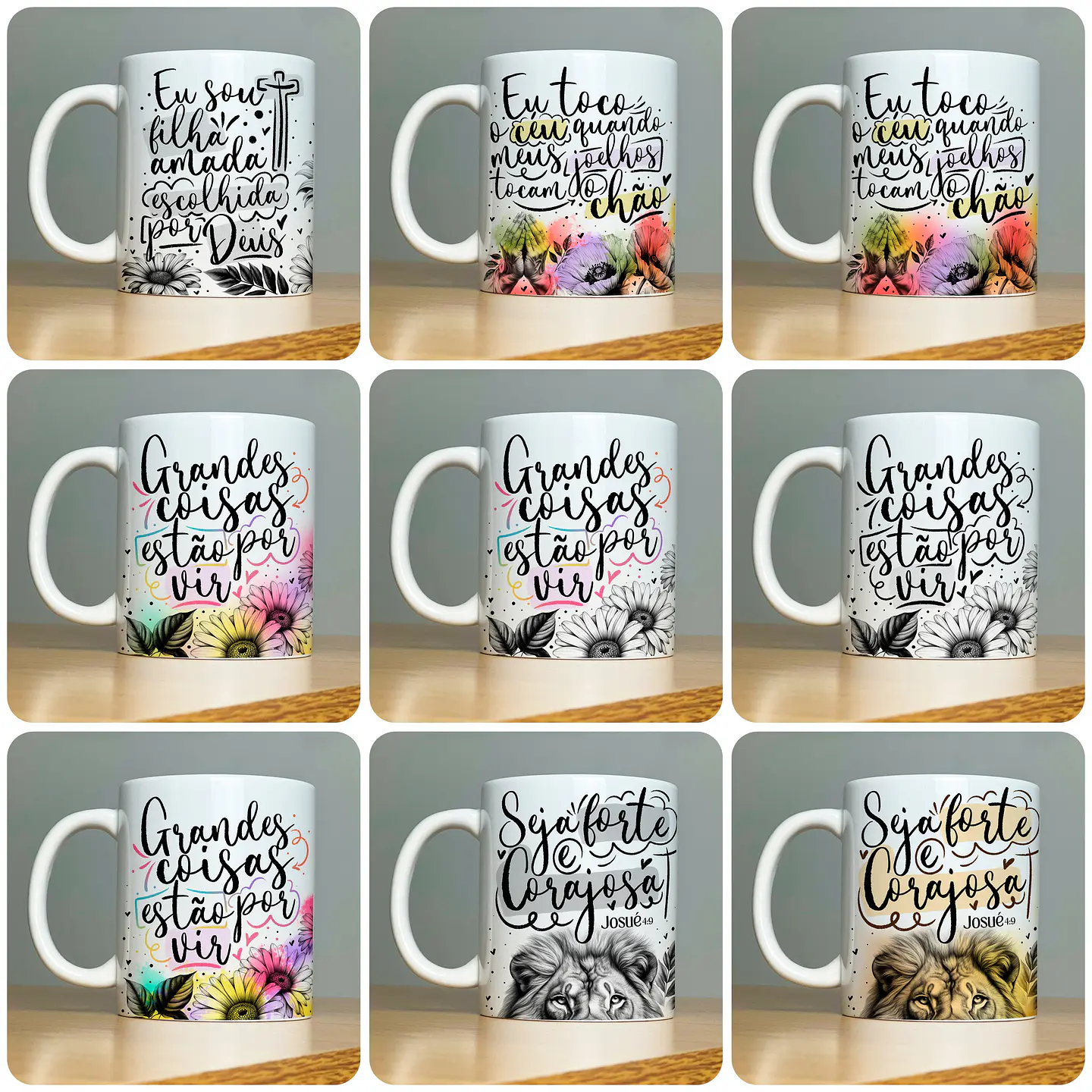 22 Artes para Caneca Frases Religiosas Palavra Arquivo em Jpg 4