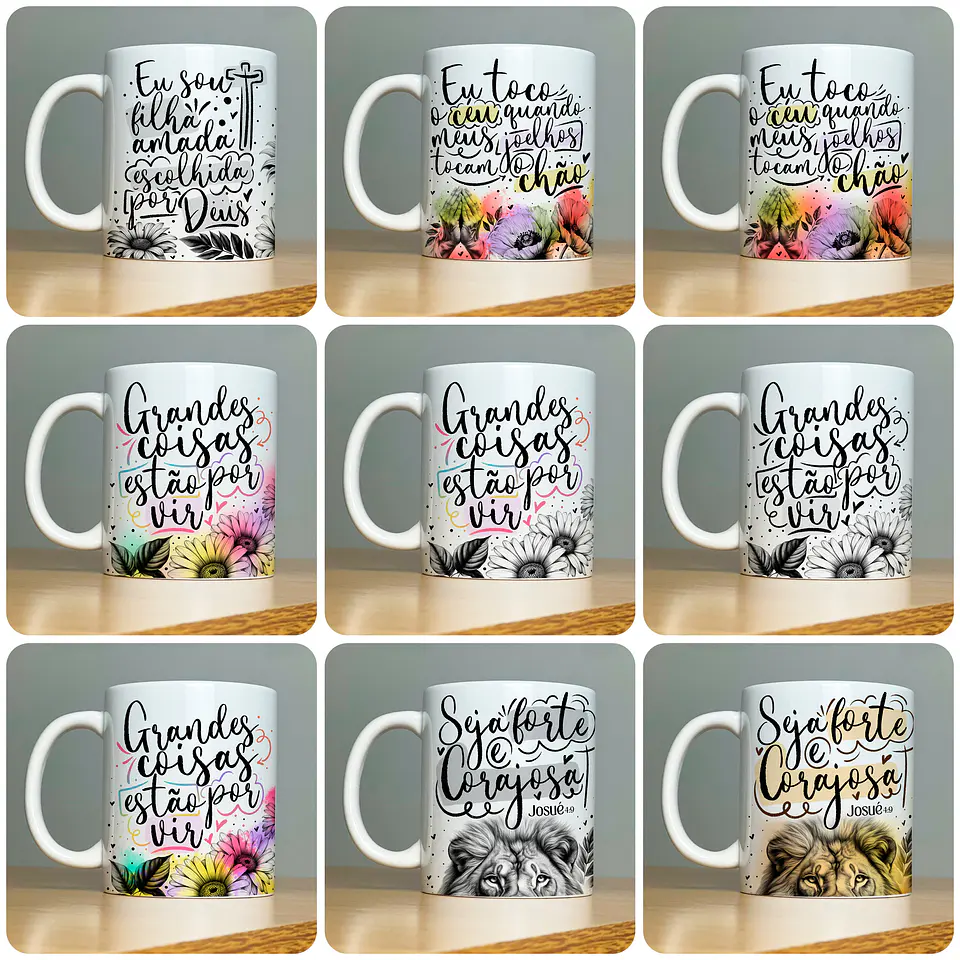 22 Artes para Caneca Frases Religiosas Palavra Arquivo em Jpg 4